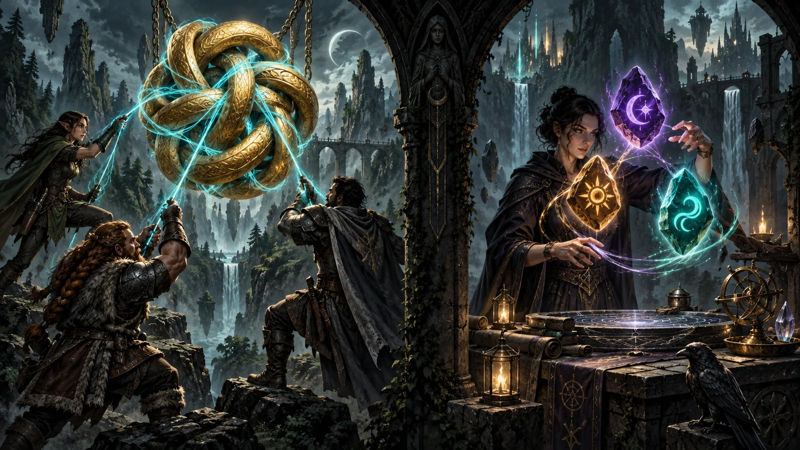 Original metaphor contrasting a coordinated group action with arranging ability stones